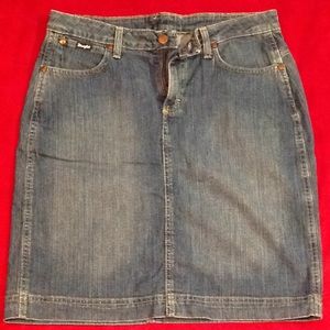 Wrangler women's denim mini skirt